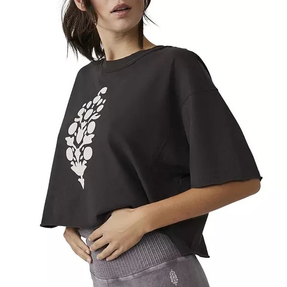 NWT FP Movement Inspire Logo Tee in Black Combo - Picture 8 of 12